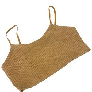 Aerie Camel Ribbed Camisole